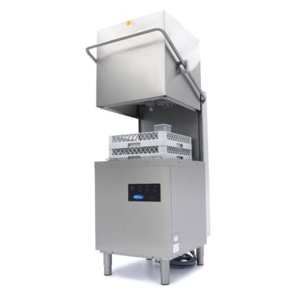 Pass Through Dishwasher - 50x50cm - With Drain, Rinse Aid and Soap Pumps - 400V