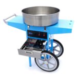 Candy Floss Machine – Ø 52cm – Blue – with Cart - imagine 9