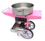 Candy Floss Machine – Ø 52cm – Pink – with Cart - imagine 9