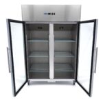 Freezer - 1200L - 6 Adjustable Shelves (2/1GN) - Stainless Steel - with Glass Door - imagine 6
