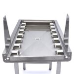 Stainless Steel Straight Roller Table - for Rack Conveyor Dishwasher - imagine 5
