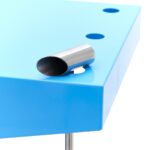 Candy Floss Machine – Ø 52cm – Blue – with Cart - imagine 14