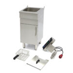 Deep Fryer - 16L - 1 Basket - with Drain Tap and Stand - 400V - imagine 8