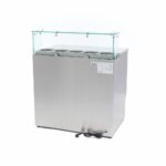 Pizza Prep Fridge - 90cm - 2 Doors - Fits 5 x 1/6 GN - incl Glass Cover - imagine 4