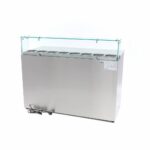 Pizza Prep Fridge - 137cm - 3 Doors - Fits 8 x 1/6 GN - incl Glass Cover - imagine 4