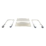 Stainless Steel Serving Trolley - 2 Shelves - imagine 4