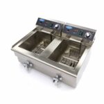 Deep Fryer - 2 x 16L - 2 Baskets - with Drain Tap - imagine 5