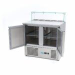 Pizza Prep Fridge - 90cm - 2 Doors - Fits 5 x 1/6 GN - incl Glass Cover - imagine 5