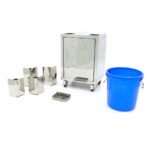 Orange Juicer Trolley - Compact - incl Waste Bucket - on Wheels - imagine 6