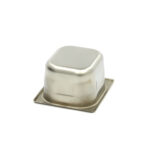 Gastronorm Container - 1/6 GN - 10cm Deep - Stainless Steel - imagine 2
