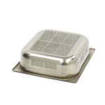 Gastronorm Container - 2/3 GN - 10cm Deep - Stainless Steel - Perforated - imagine 2