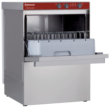 Glasswasher and dishwasher squared basket 450x450 mm + drain pump