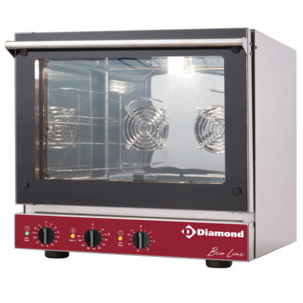 Electric convection oven, 4x 460x340 mm + salamander