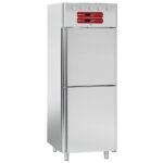 Ventilated refrigerator and freezer 2x350 liters, 2x 1/2 doors GN 2/1