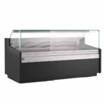 Ventilated counter display, with storage  - BLACK