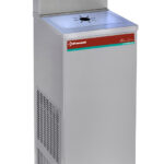 Pedal-operated water cooler, stainless steel, 80 litres/hour