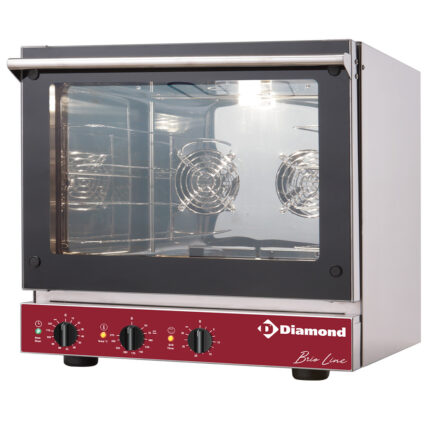 Electric convection oven, 4x 460x340 mm + salamander