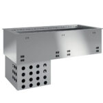 Element sink refrigerated, ventilated 4x GN 1/1