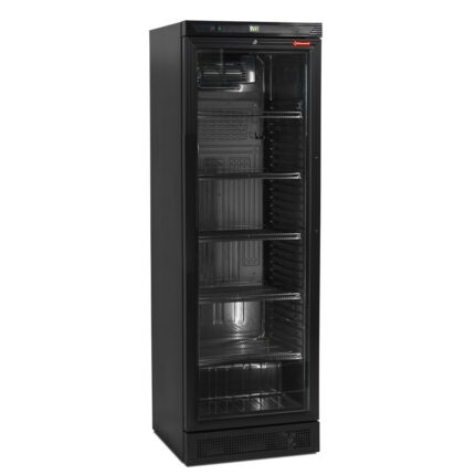 Ventilated display unit positive T°, 380 Lit, black