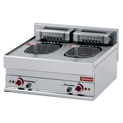 Electric fryer 2 basins 10 litres -top- "Alpha 650"