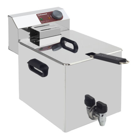 Electric table top fryer 8 liters + tap