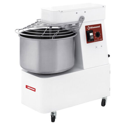Spiral kneader 22 Liters, timer, on wheels