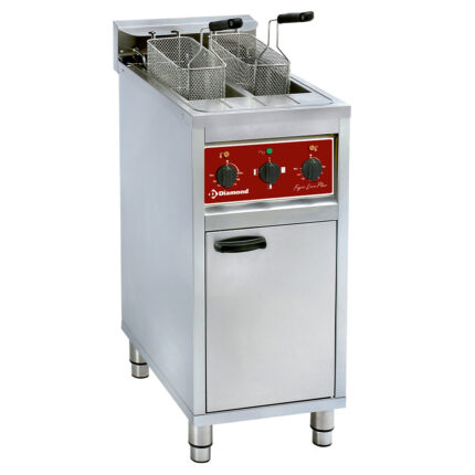 Electrical fryer 2x 10Lit on undercarriage
