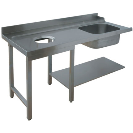 Left pre-wash entry table