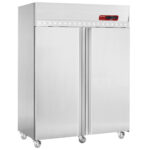 Ventilated refrigerator 1400 liters 2 doors GN 2/1, on wheels