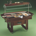 Vitroceramic buffet capacity 4 GN 1/1