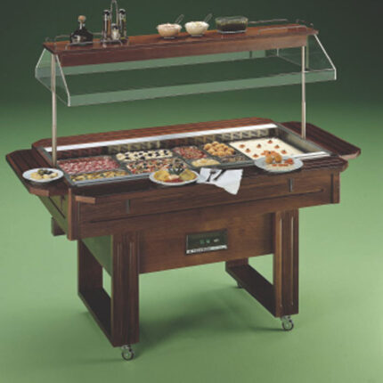 Vitroceramic buffet capacity 4 GN 1/1