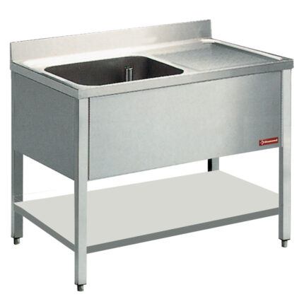 Sink 1 tank and 1 drain surface