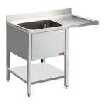 Sink 1 tank and 1 drain surface