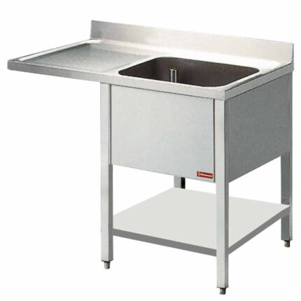 Sink 1 tank and 1 drain surface
