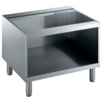 Open base, 800 mm, stainless steel AISI 304 + 2x  Door 400 mm left or right