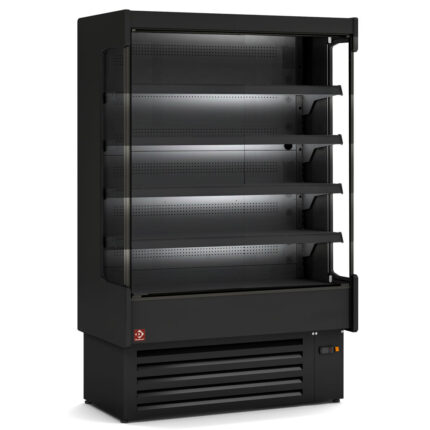 Ventilated refrigerated wall element, with unit