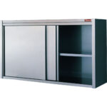Wall cupboard with sliding doors