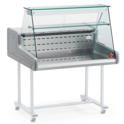 Refrigerated display counter - right glass panel