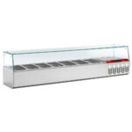 Refrigerated structure GN 6x1/4, 1x1/9, with right glass