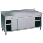 Table on cupboard sliding doors + edge