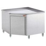 Working table on cupboard with angle 90°