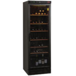 Ventilated wine cellar, 380 liters, BLACK