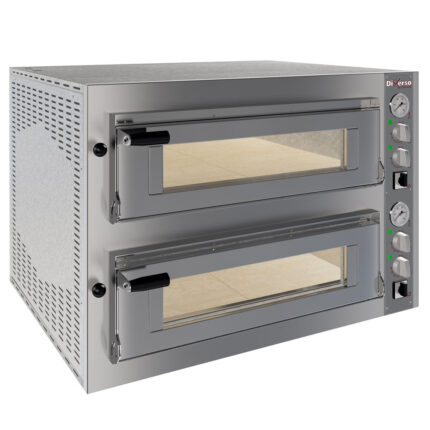 Electric oven 2x 4 pizzas diam.350mm, 2 rooms