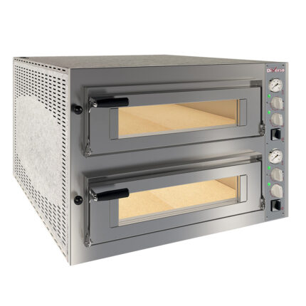 Electric oven 2x 6 pizzas diam.350mm, 2 rooms