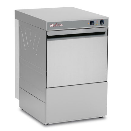 Glasswasher basket 400x400 mm, with drain pump and detergent dispenser