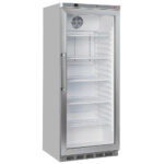Ventilated refrigerator GN 2/1, glass door, 600 liters. stainless steel