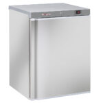 Ventilated refrigerator, 200 liters. stainless steel