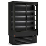 Ventilated refrigerated wall element, with unit, 3 swing doors