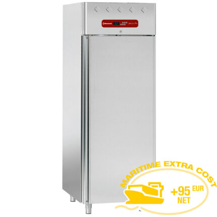 Ventilated refrigerator 700 liters, 1 door GN 2/1 + wheels