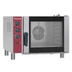 Electric convection oven 6x GN 1/1, automatic humidifier+Undercarriage stainless steel, ovens 6x GN 1/1+Plate structure, undercarriage SF61
